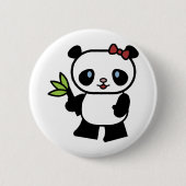 Cute Panda Ronde Button 5,7 Cm (Voorkant)