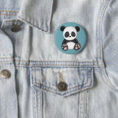 Cute Panda Ronde Button 5,7 Cm (In situ)