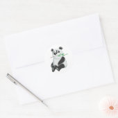 Cute Panda Ronde Sticker (Envelop)