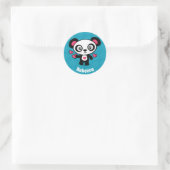 Cute Panda Ronde Sticker (Tas)