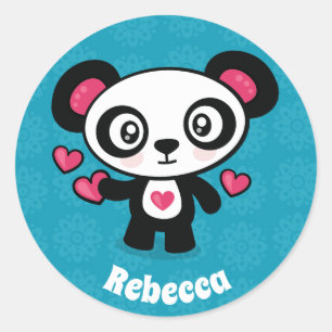 Cute Panda Ronde Sticker