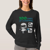 Cute Panda Scientist 100 Shoulder Days T-shirt (Voorkant)
