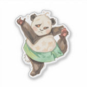 Cute Panda Scrapbook Sticker | Ballet Cartoon (Voorkant)