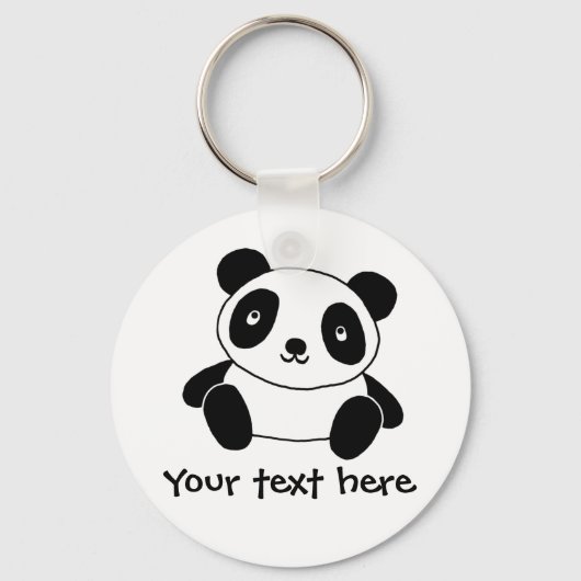 Cute Panda Sleutelhanger (Voorkant)