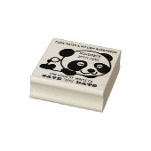 Cute Panda sparen de Datum Rubberstempel (Stempel)