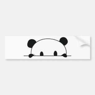Cute panda spiy bumpersticker