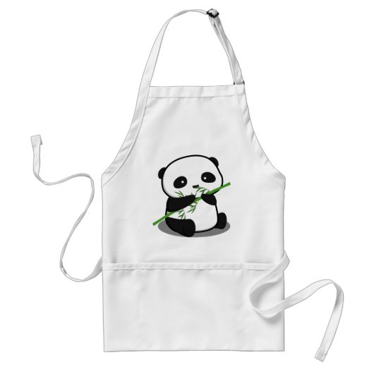Cute Panda Standaard Schort (Voorkant)