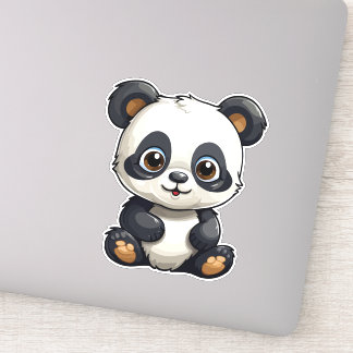 Cute panda sticker