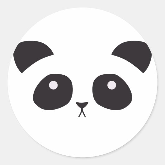Cute Panda Sticker (Voorkant)