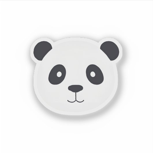 Cute Panda Sticker (Voorkant)