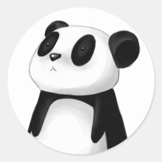 Cute Panda Sticker (Voorkant)