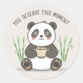 Cute Panda Sticker (Voorkant)