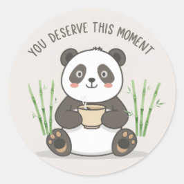 Cute Panda Sticker | Motiverende Cute Kawaii