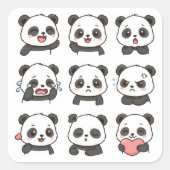 Cute panda sticker pack  (Voorkant)