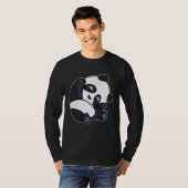 Cute Panda Stretches Sleepy Panda for Children T-shirt (Voorkant volledig)