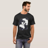 Cute Panda Stretches Sleepy Panda for Children T-shirt (Voorkant volledig)