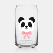 Cute Panda Strik Glas (Voorkant)