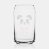 Cute Panda Strik Glas (Achterkant)