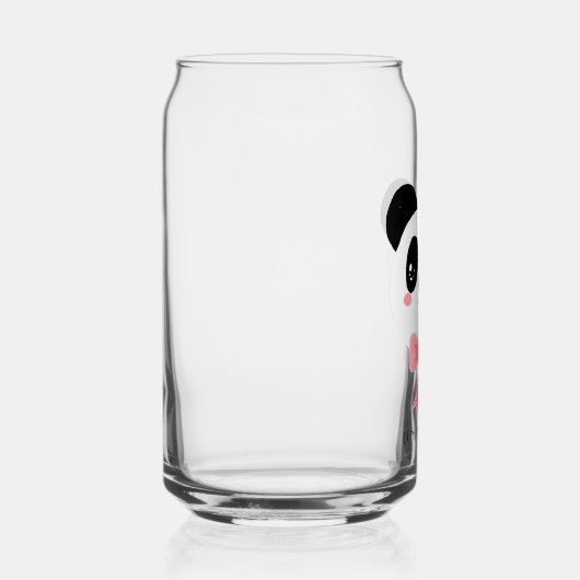 Cute Panda Strik Glas (Rechts)