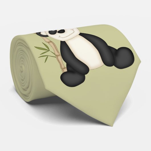 Cute Panda Stropdas (Opgerold)