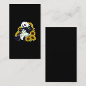 Cute Panda Sunflower Lover Beauful Flowers Visitekaartje (Voorkant / Achterkant)