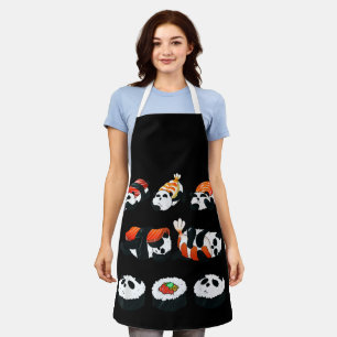 Cute Panda Sushi Knuffel Maki Liefhebber Grappig K Schort