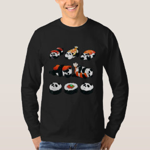 Cute Panda Sushi Knuffel Maki Liefhebber Grappig K T-shirt