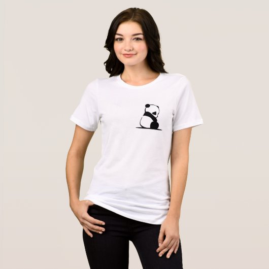 Cute Panda T-Shirt (Voorkant volledig)