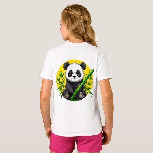 Cute panda t-shirt (Achterkant volledig)