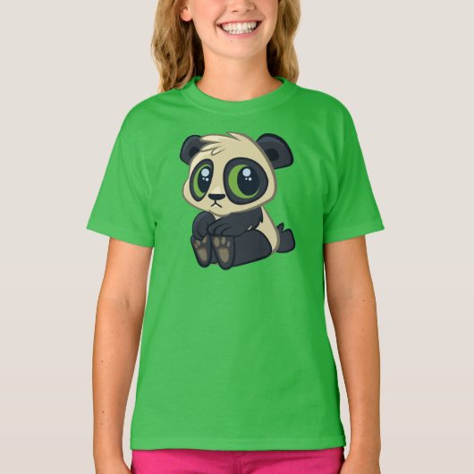 Cute Panda T-shirt (Voorkant)