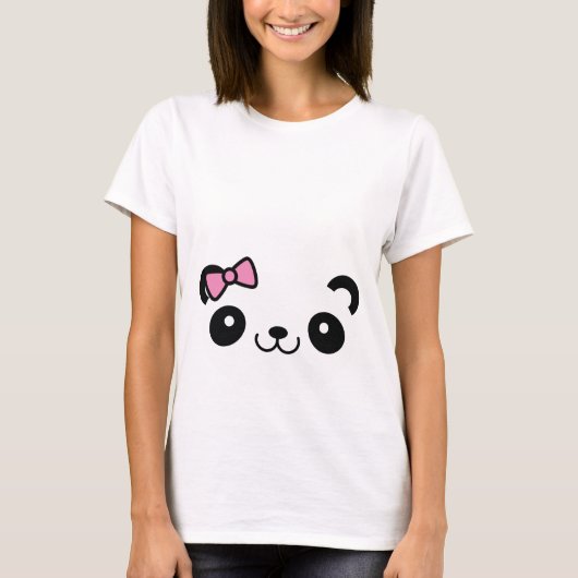 Cute Panda T-shirt (Voorkant)