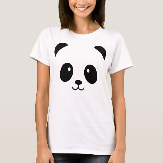 Cute Panda T-Shirt (Voorkant)