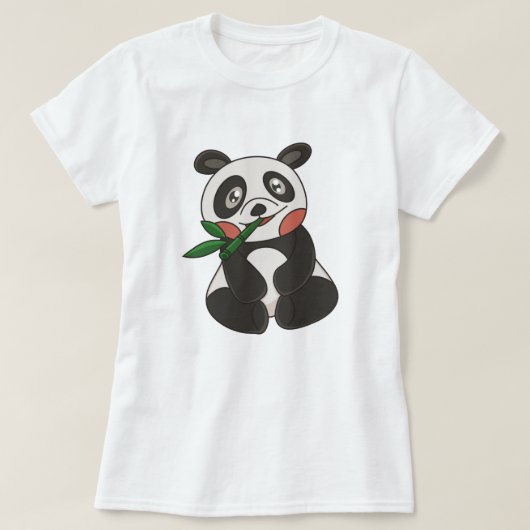 Cute Panda T-shirt (Design voorkant)