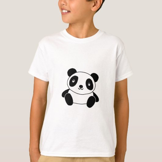 Cute Panda T-shirt (Voorkant)