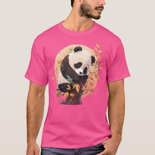 Cute Panda T-shirt (Voorkant)