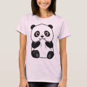 Cute Panda T-shirt (Voorkant)