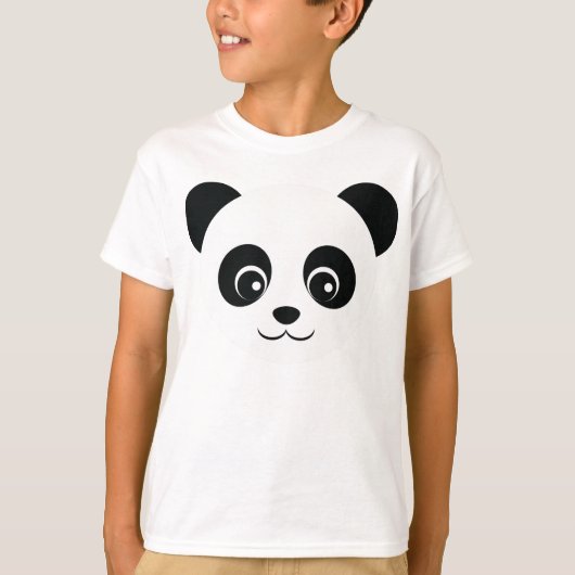 Cute Panda T-Shirt (Voorkant)