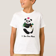 Cute Panda T-shirt - Voedsel Liefhebber