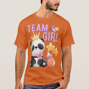 Cute Panda Team Girl Gender onthullen Baby shower T-shirt