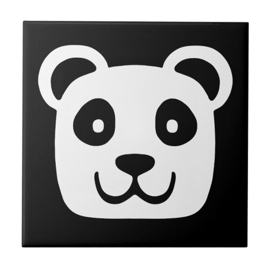 Cute Panda Tegeltje (Voorkant)