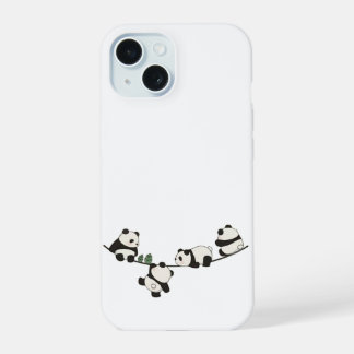 Cute Panda Telefoonhoes | Kawaii Dier iPhone Hoes 15 Case