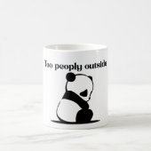 Cute panda Too peoply outside Mugs for introverts Koffiemok (Center)