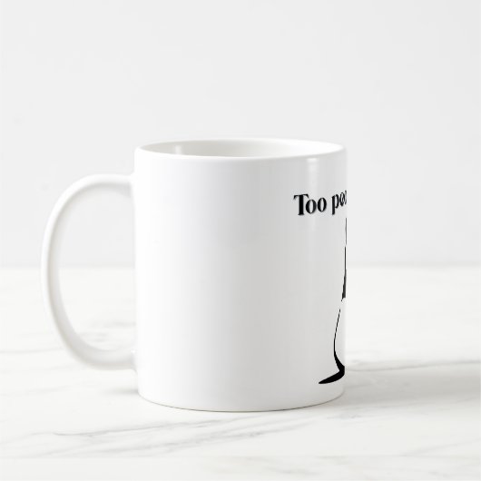 Cute panda Too peoply outside Mugs for introverts Koffiemok (Links)