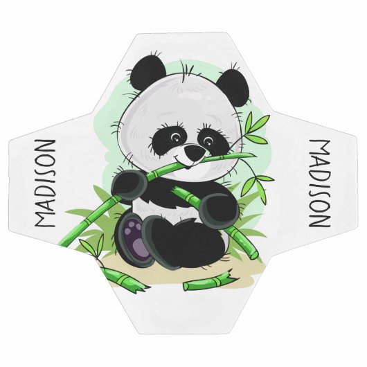 Cute Panda, voetbal met aangepaste naam (Enkel)