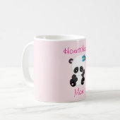 Cute Panda voor een Homeschool Mam Koffiemok (Voorkant links)