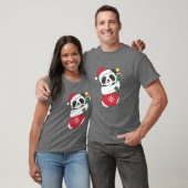 Cute Panda voor Kerstmis Panda T-shirt (Unisex)
