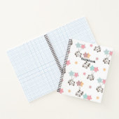 Cute Panda White Notitieboek (Binnen)