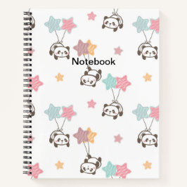 Cute Panda White Notitieboek