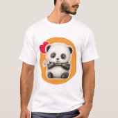 Cute Panda with its Bamboo Stick T-shirt (Voorkant)