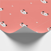 Cute Panda Wrapping Paper Cadeaupapier (Hoek)